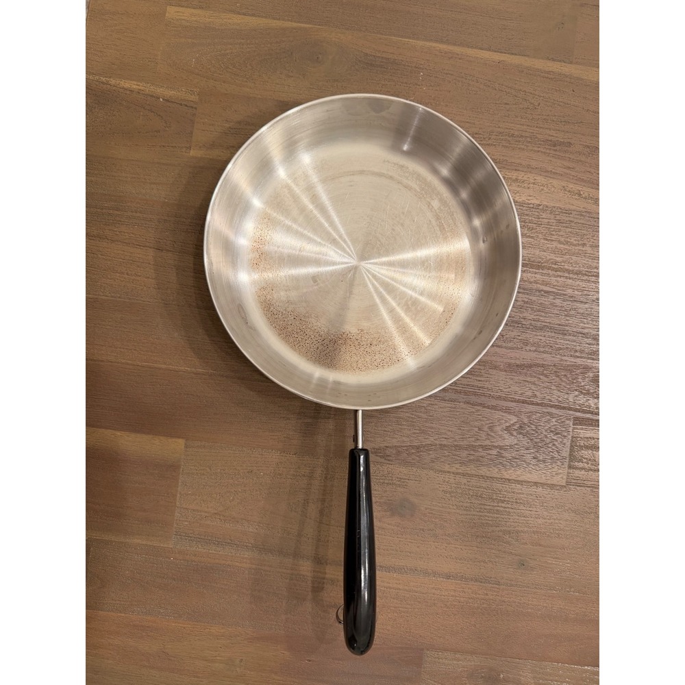 Revere Ware 9 Inch Skillet Copper Clad Bottom Stainless Steel Frying Pan 88-A